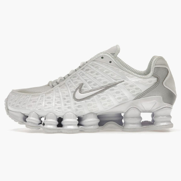 Nike Shox TL White Metallic Silver Max Orange (W)