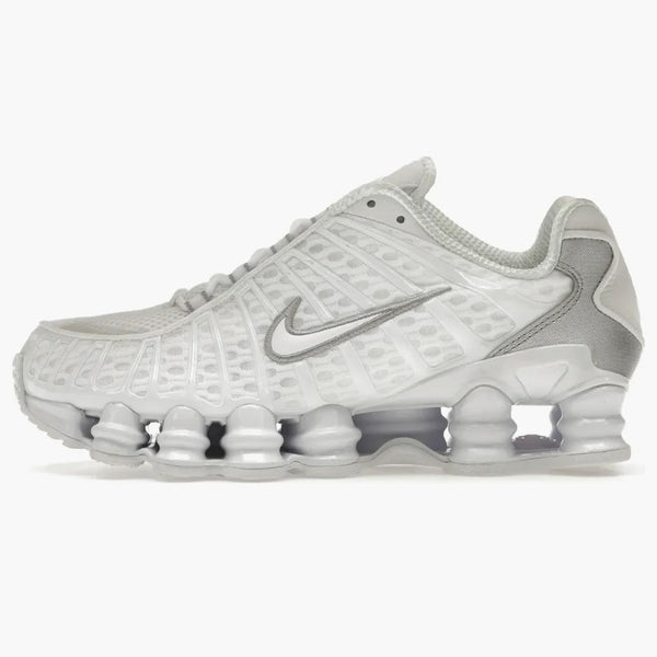 Nike Shox Tl White Metallic Silver Max Orange (women's)