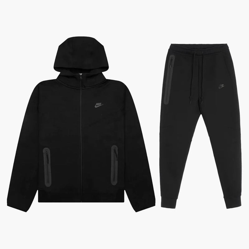 Nike Sportswear Tech Fleece Full-zip Hoodie & Joggers Set Black/black