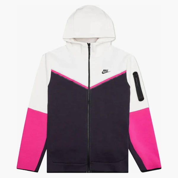 Nike Sportswear Tech Fleece Full-zip Hoodie Phantom/cave Purple/active Pink