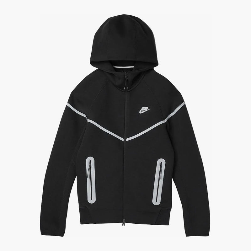 Nike Sportswear Tech Fleece Full Zip Windrunner Reflective Details Hoodie Black/Bemis Silver