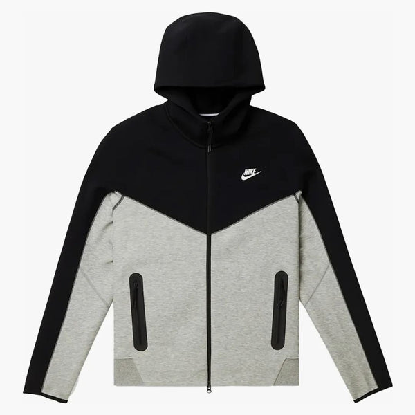 Nike Sportswear Tech Fleece Windrunner Full-zip Hoodie Dark Grey Heather/black/white