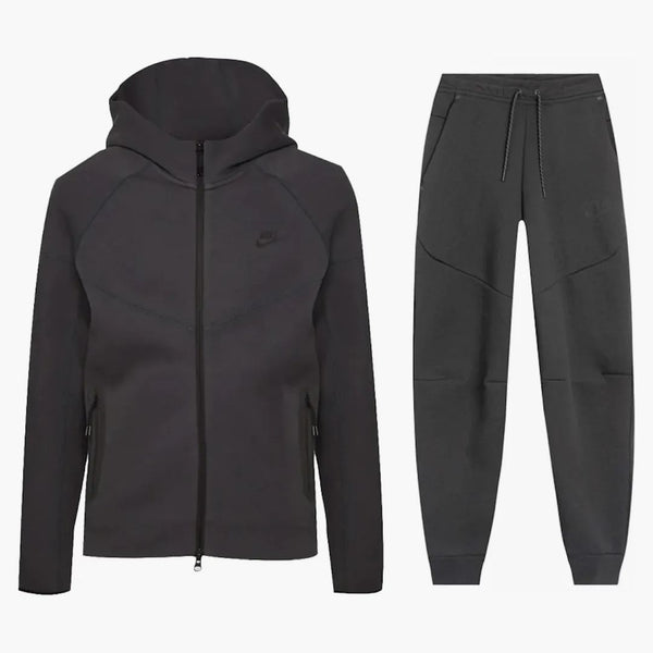 Nike Sportswear Tech Fleece Windrunner Full Zip Hoodie & Joggers Set Anthracite/black