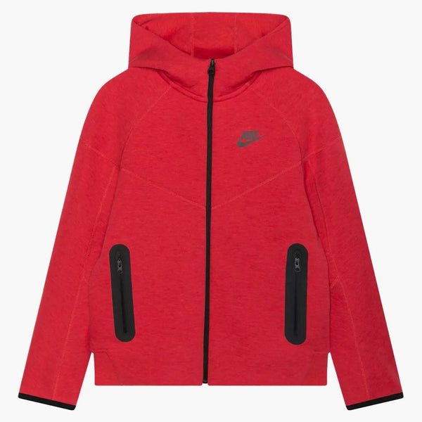 Nike Sportswear Tech Fleece Windrunner Full-zip Hoodie Light University Red Heather/black