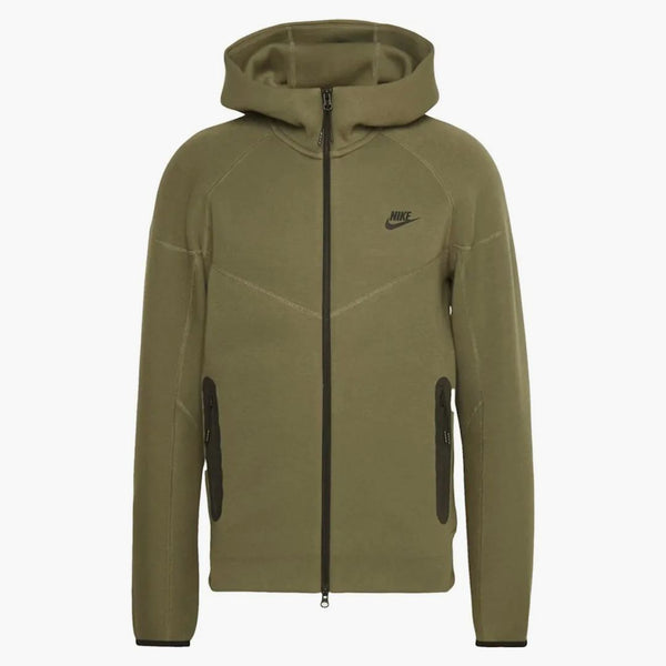 Nike Sportswear Tech Fleece Windrunner Full-zip Hoodie Medium Olive/black