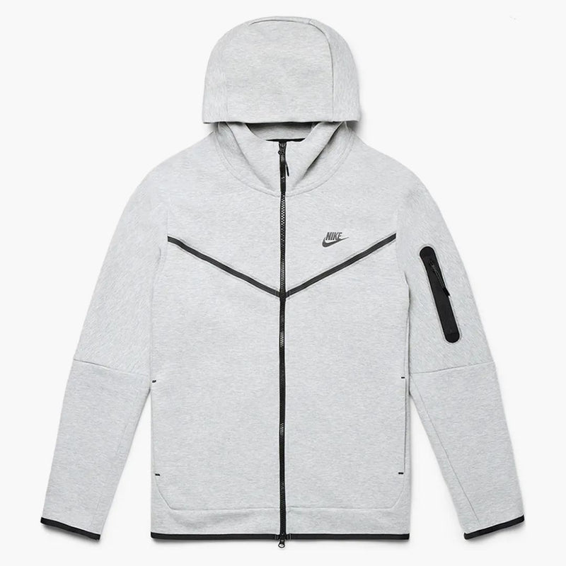 Nike Sportswear Tech Fleece Full-zip Hoodie Heather Grey/black