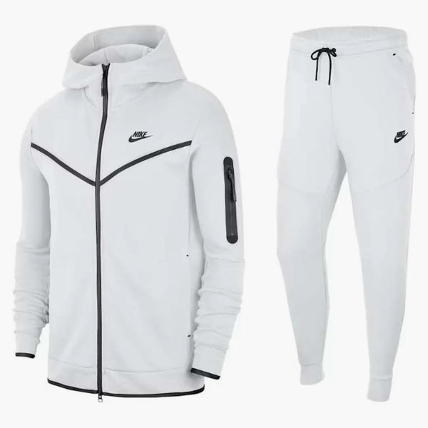 Nike Sportswear Tech Fleece Hoodie & Joggers Set White/black