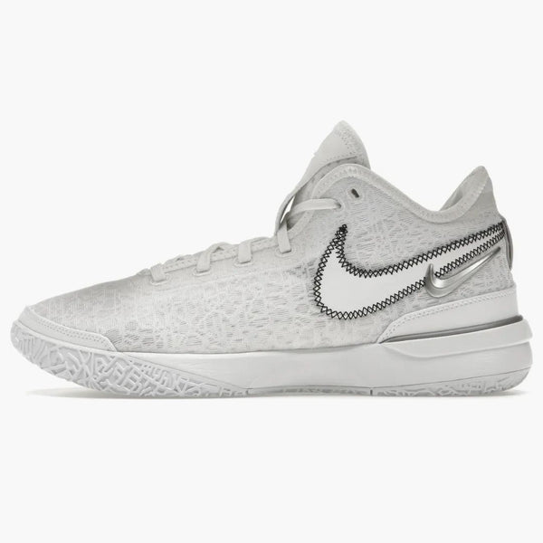 Nike Zoom Lebron Nxxt Gen White Metallic Silver