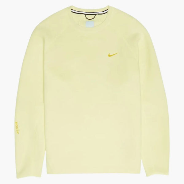 Nike X Nocta Nrg Tech Fleece Crewneck Sweatshirt Citron Tint/vivid Sulfur