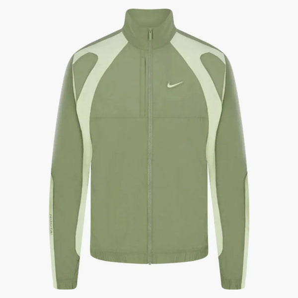 Nike X Nocta Northstar Nylon Track Jacket Oil Green/light Liquid Lime