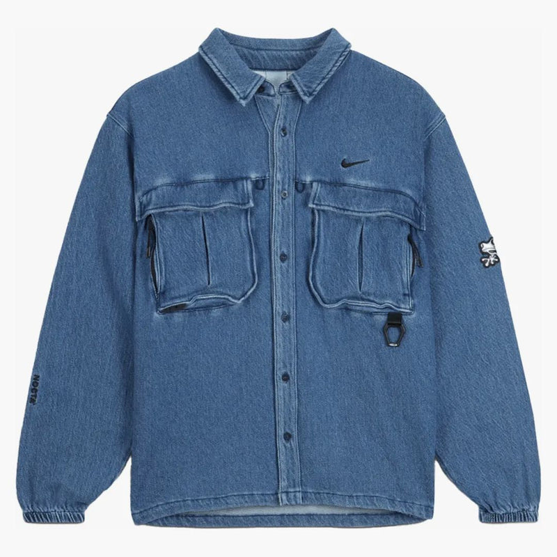 Nike X Nocta Opal Lily Pad Denim Shirt Blue Denim