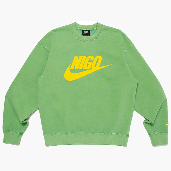 Nike x nigo nrg fleece posádka zelená