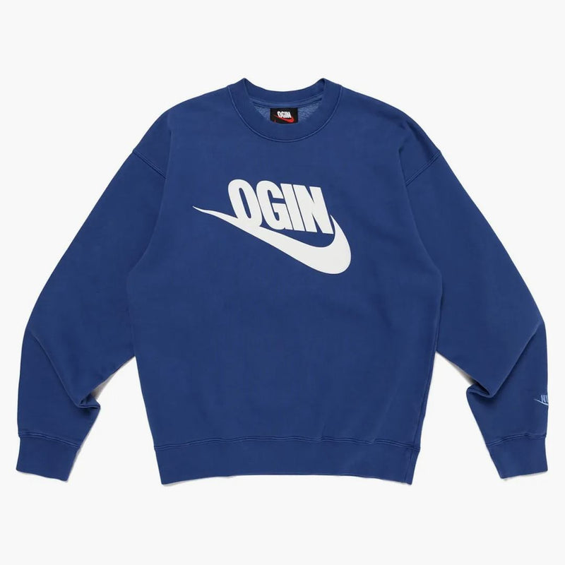 Nike X Nigo Nrg Fleece Crew Sweatshirt (asia Exclusive) Navy