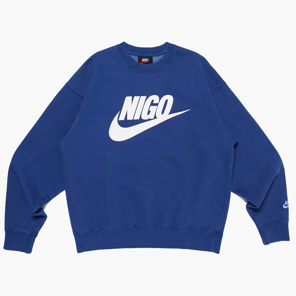 Nike x Nigo NRG Fleece Crew Bluza Navy