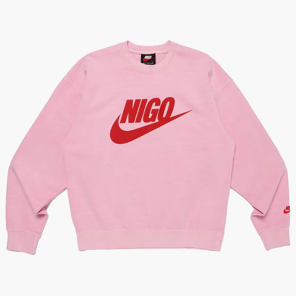 Nike x Nigo NRG Fleece Crew Sweatshirt Pink