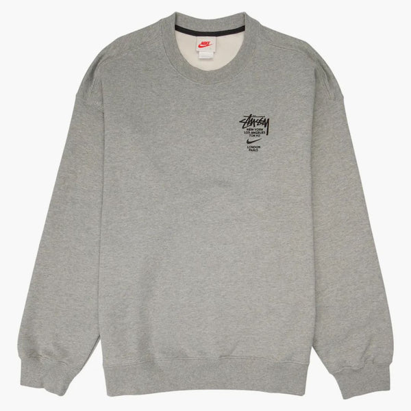 Nike X Stussy International Crewneck Sweatshirt Heather Grey