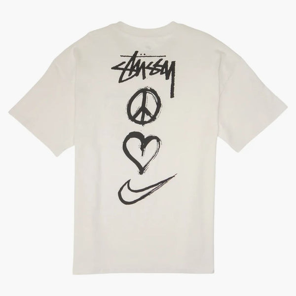 Nike X Stussy Peace, Love, Swoosh T-shirt (us Sizing) White