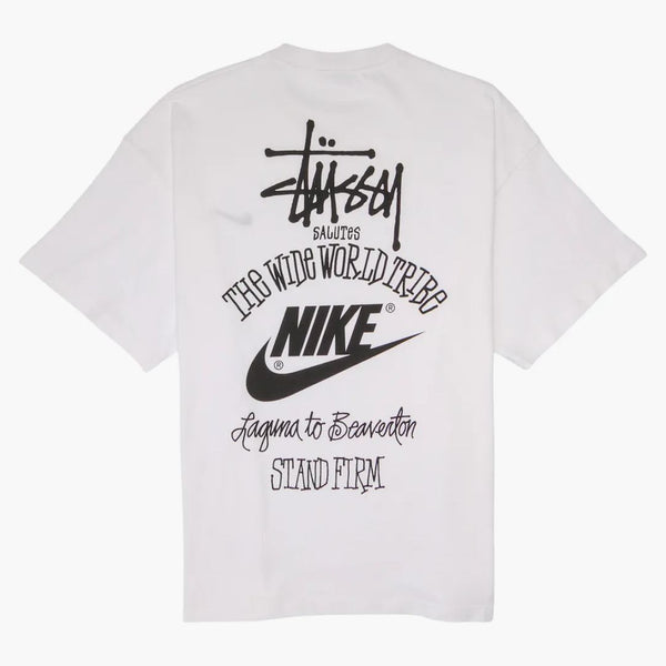 Nike X Stussy The Wide World Tribe T-shirt White