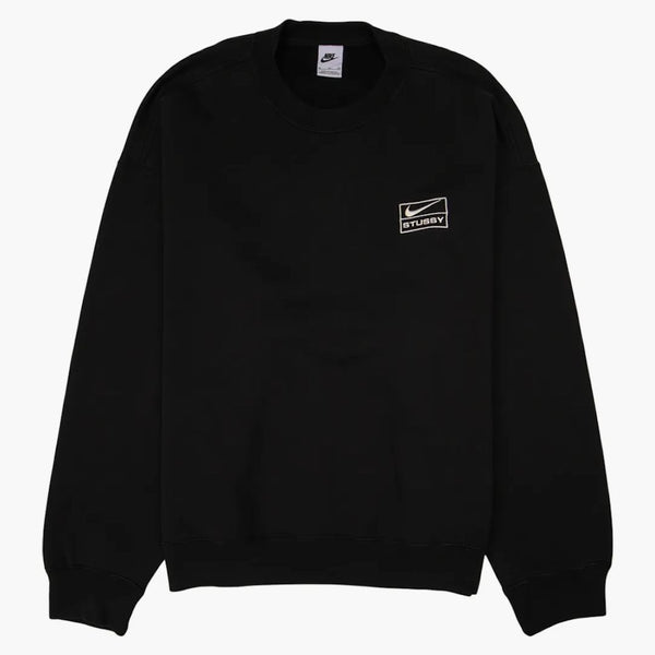 Nike X Stussy Wash Crew Fleece Black