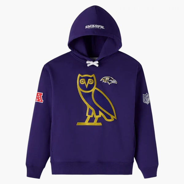 Ovo X Nfl Baltimore Ravens Icon Team Hoodie Purple