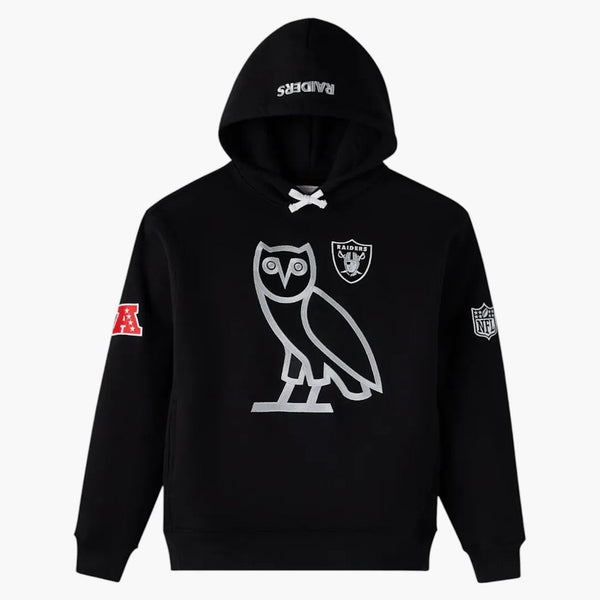 Ovo X Nfl Las Vegas Raiders Icon Team Hoodie Black