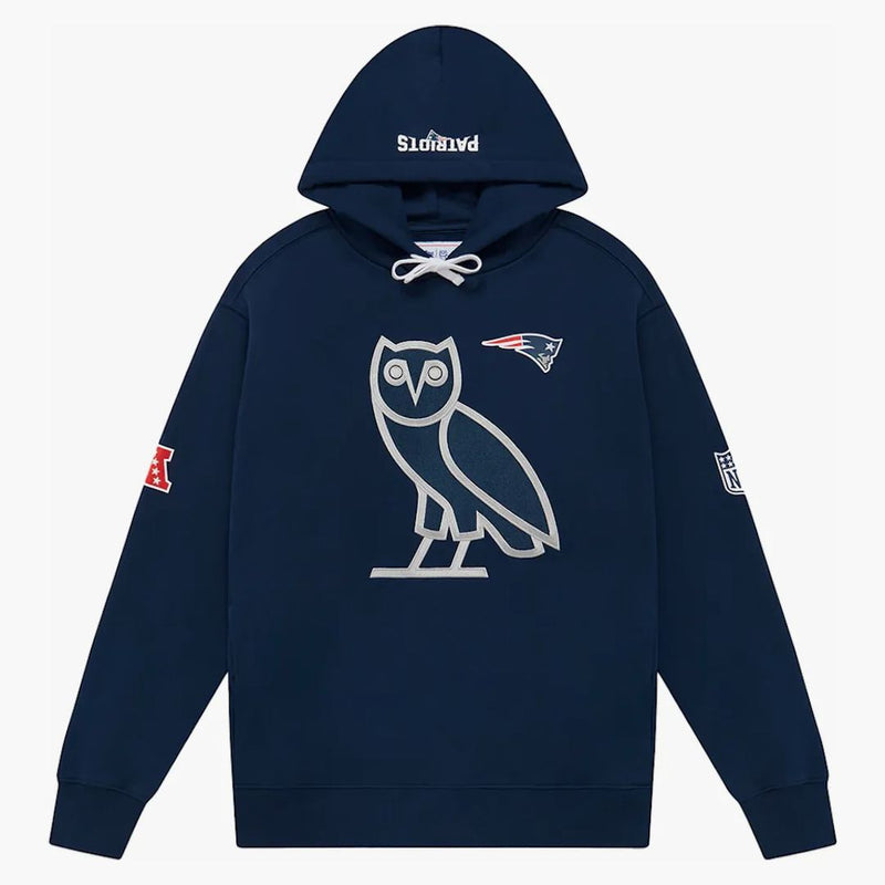 Ovo X Nfl New England Patriots Og Hoodie Blue