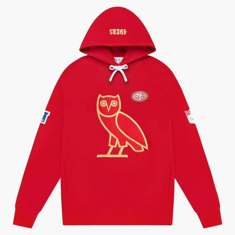 Ovo X Nfl San Francisco 49ers Og Owl Hoodie Red