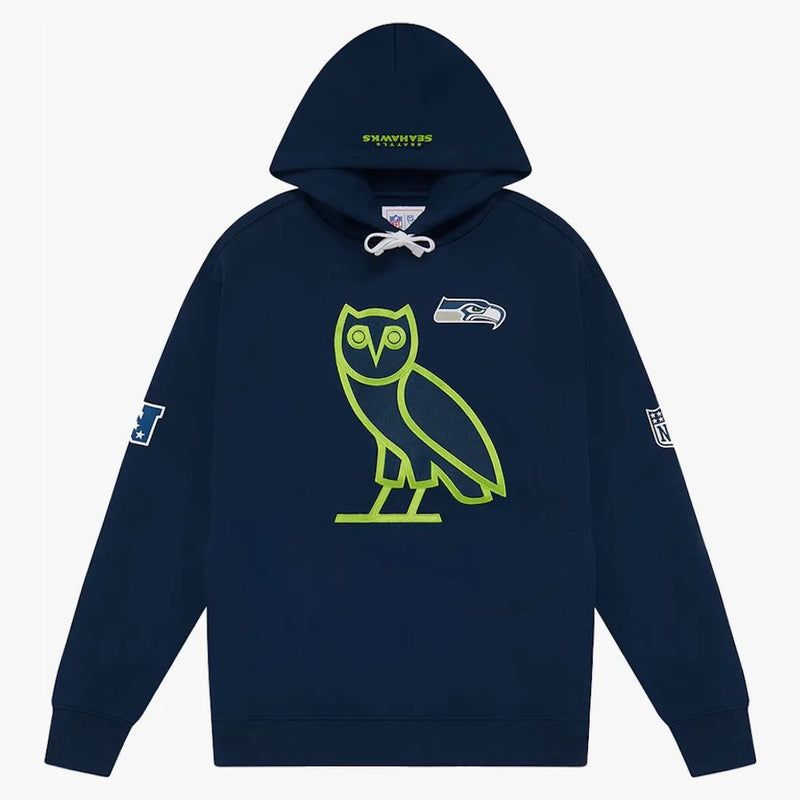 Ovo X Nfl Seattle Seahawks Og Hoodie Blue