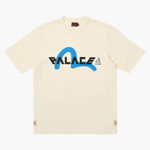 Palace X Evisu Logo T-shirt White