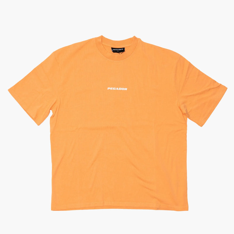 Pegador Colne Logo Oversized Tee Apricot