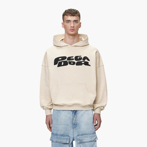 Pegador Drew Terry Boxy Hoodie Desert Sand