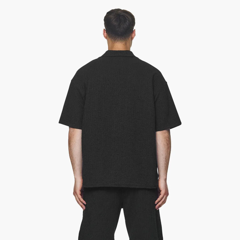 Pegador Libco Structured Knit Shirt Black Model 2