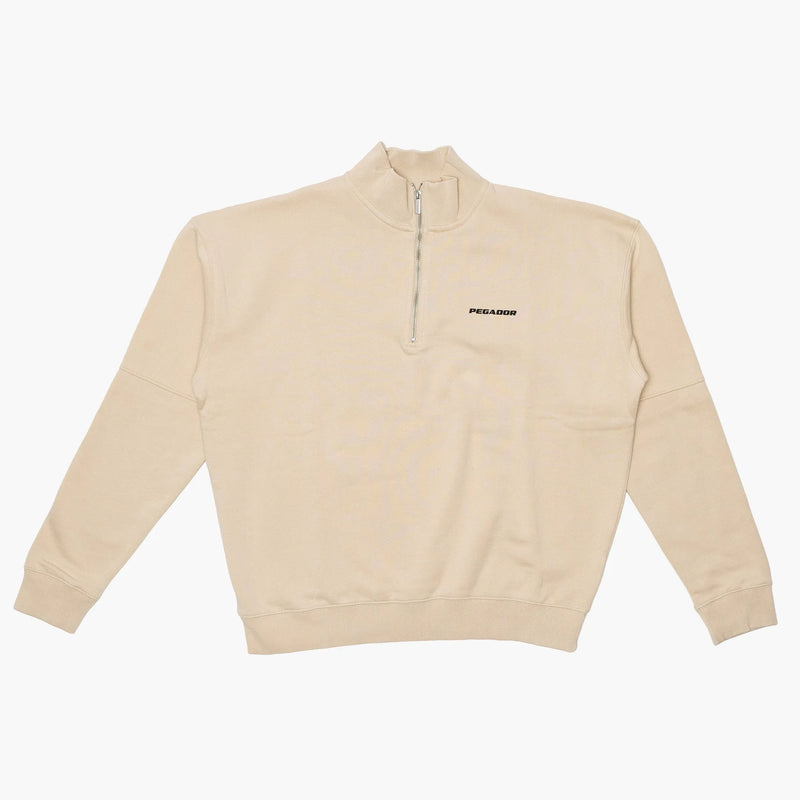 Pegador Logo Oversized Halfzip Sweater Desert Sand