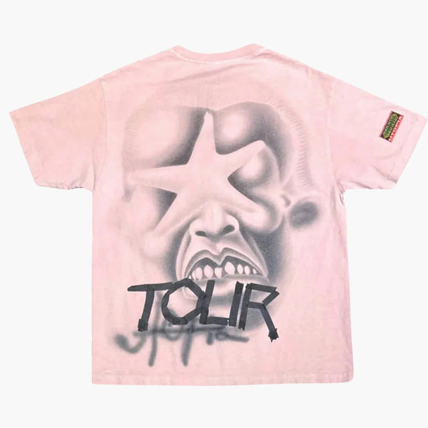 Travis Scott Utopia Circus Maximus Pink Star Tee Pink