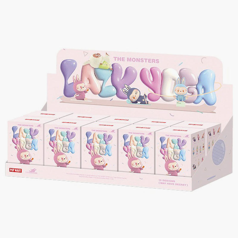 Pop Mart Labubu The Monsters Lazy Yoga Series Figures Sealed Case (10 Blind Boxes) 1 Piece