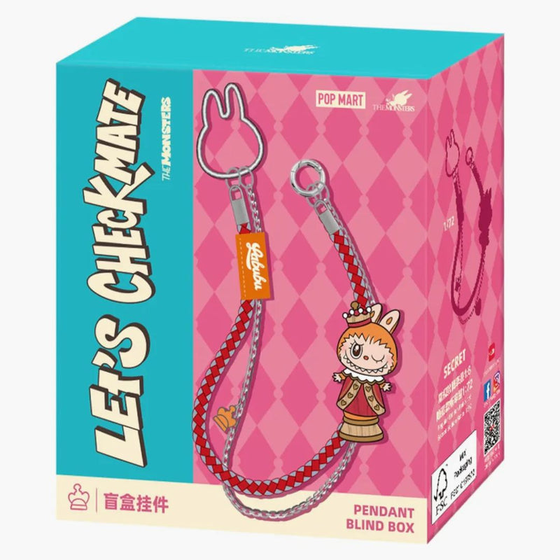 Pop Mart Labubu The Monsters Let's Checkmate Series Pendant Single Blind Box