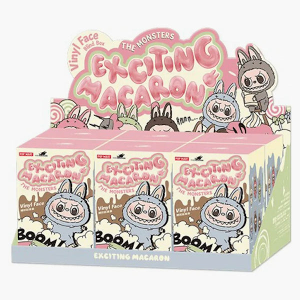 Pop Mart Labubu The Monsters Tasty Macarons Vinyl Face Blind Box Whole Set