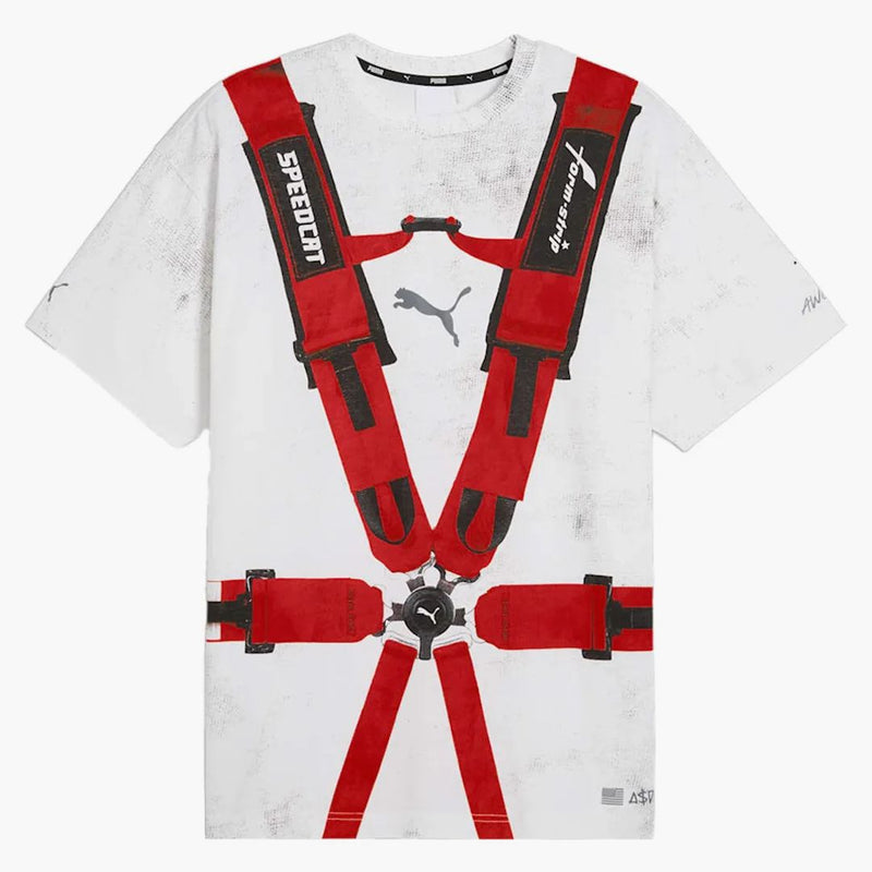 Puma X A$ap Rocky Seatbelt Tee White/rosso Corsa