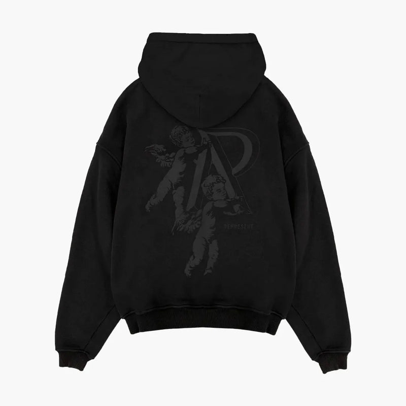 Represent Cherub Initial Zip Hoodie Jet Black Rückseite