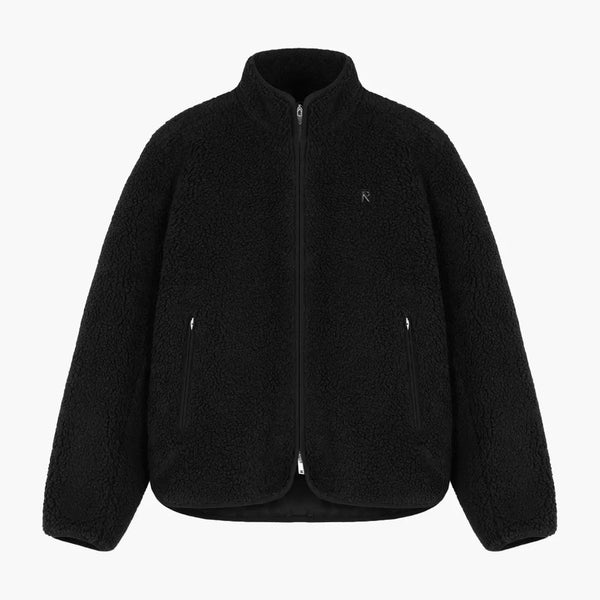 Represent Fleece Zip Through Jet Black