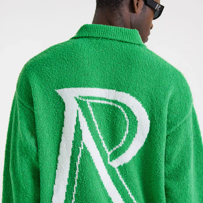 Represent Initial Boucle Polo Island Green Nahaufnahme Rückseite