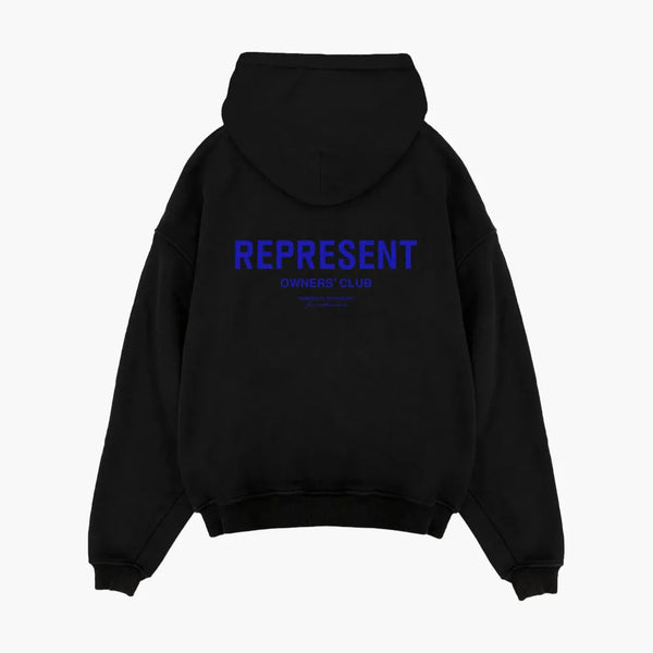 Represent Owners Club Hoodie Black Cobalt Rückseite