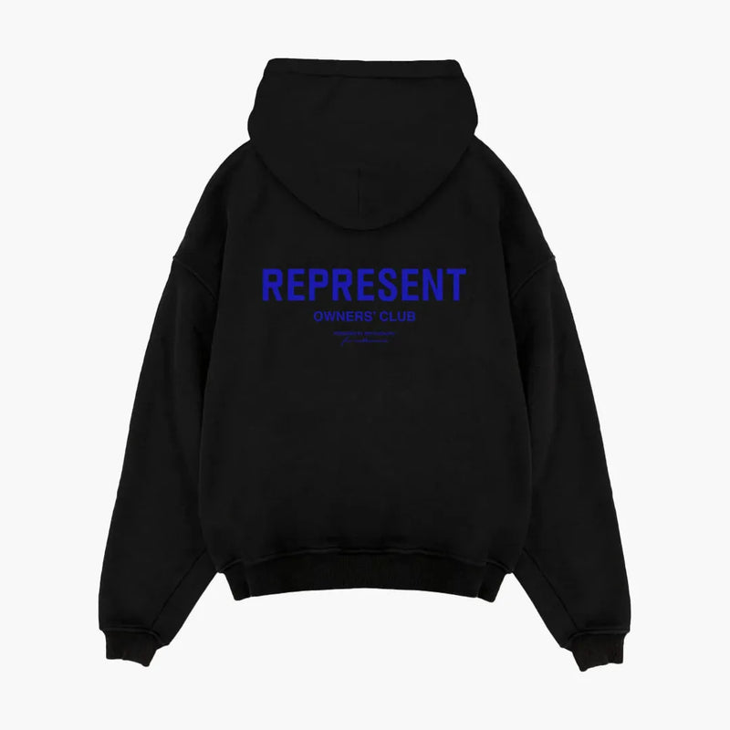 Represent Owners Club Hoodie Black Cobalt Rückseite