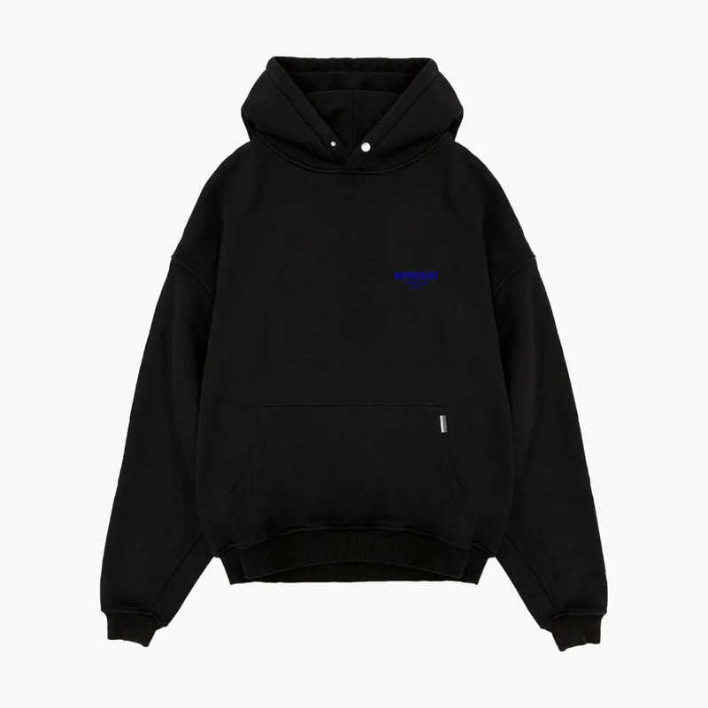 Represent Owners Club Hoodie Black Cobalt