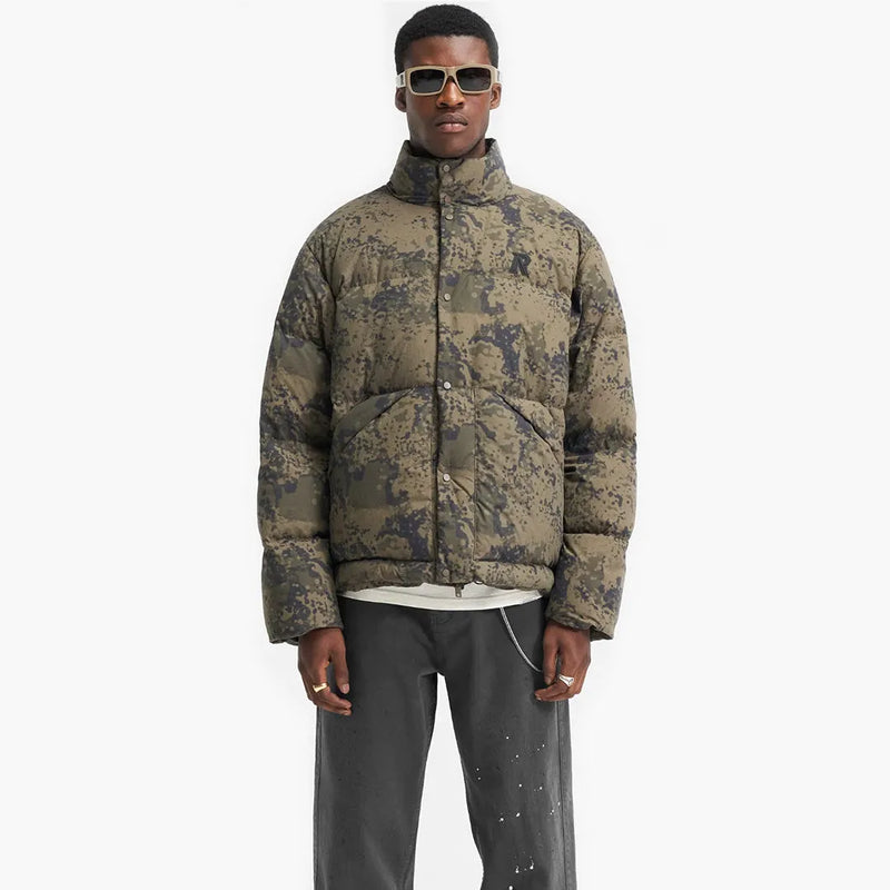 Represent Puffer Jacket Camo Modell