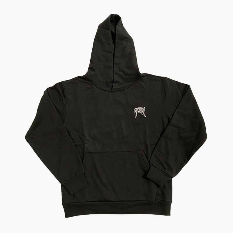 Revenge Basic Embroidered Classic Logo Hoodie Black