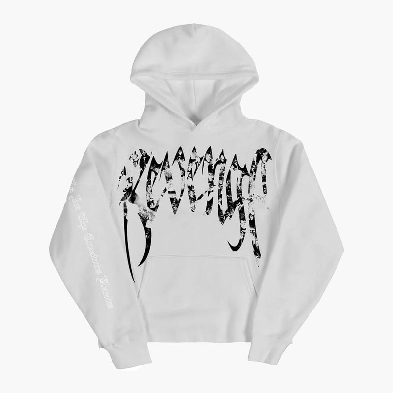 Revenge Juice Wrld Collage Hoodie White