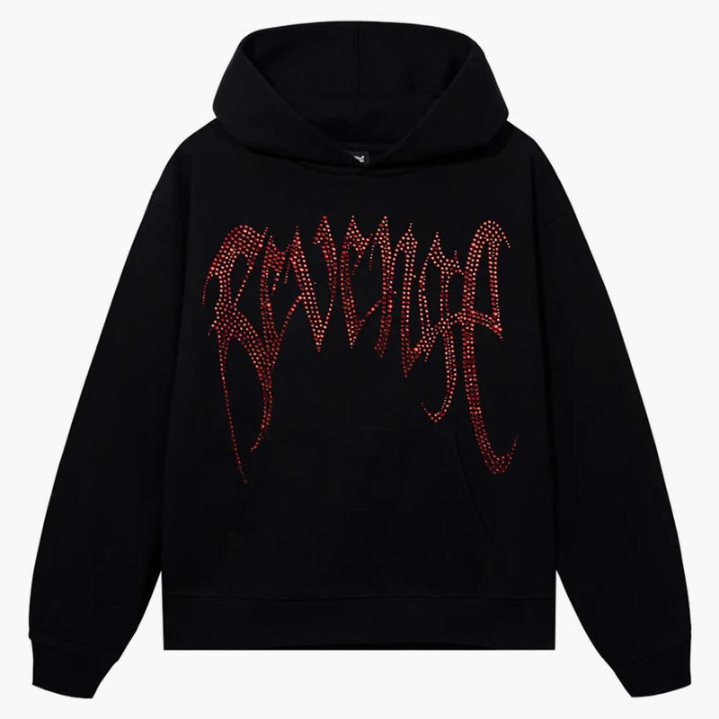 Revenge Xxxtentacion Heartbreak Bejeweled Hoodie Black