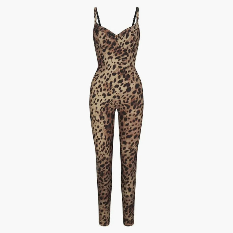 Skims X Dolce&gabbana Skims Body Catsuit Leopard