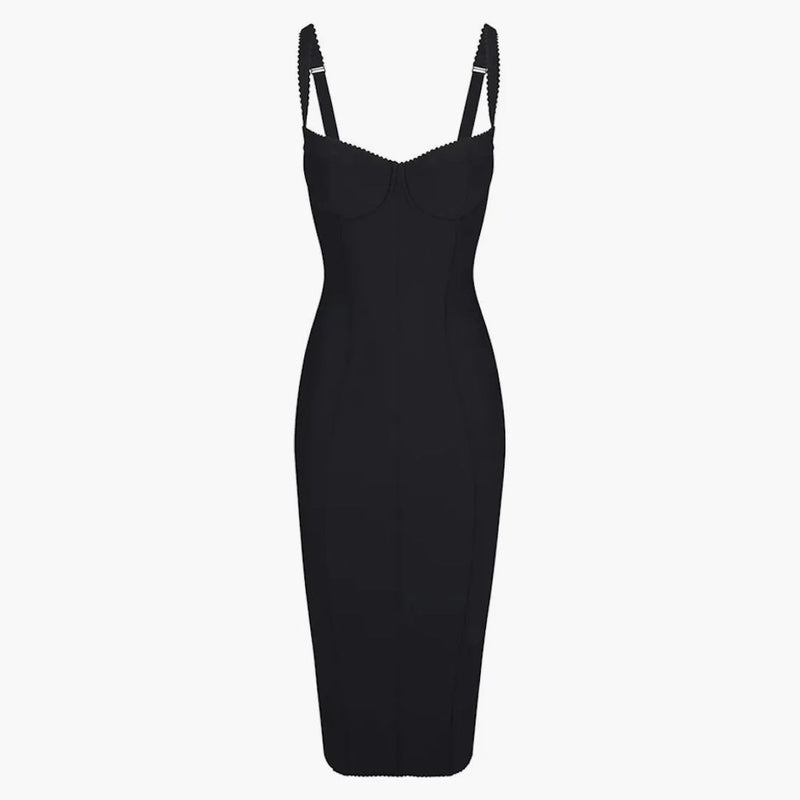 Skims X Dolce&Gabbana Skims Body Dress Onyx